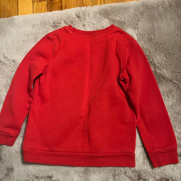 Cat & Jack Red Sweatshirt with Gold Heart - Picture 5 of 6